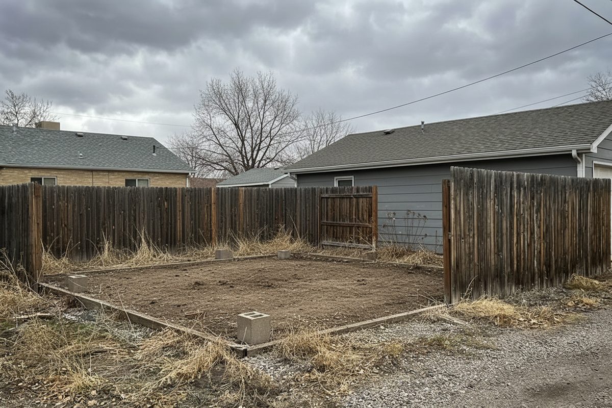 After: shed tear-down