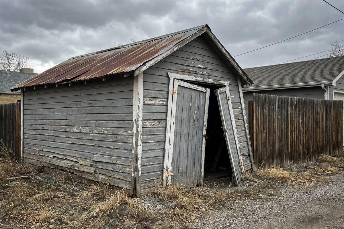 Before: shed tear-down