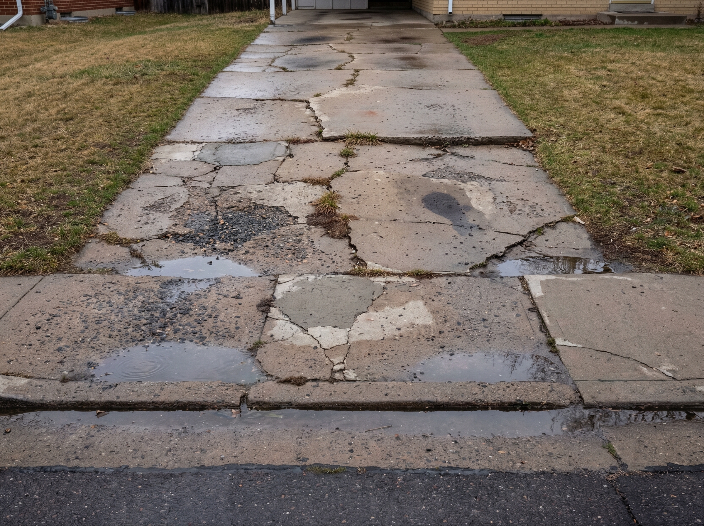 Concrete Driveway Before