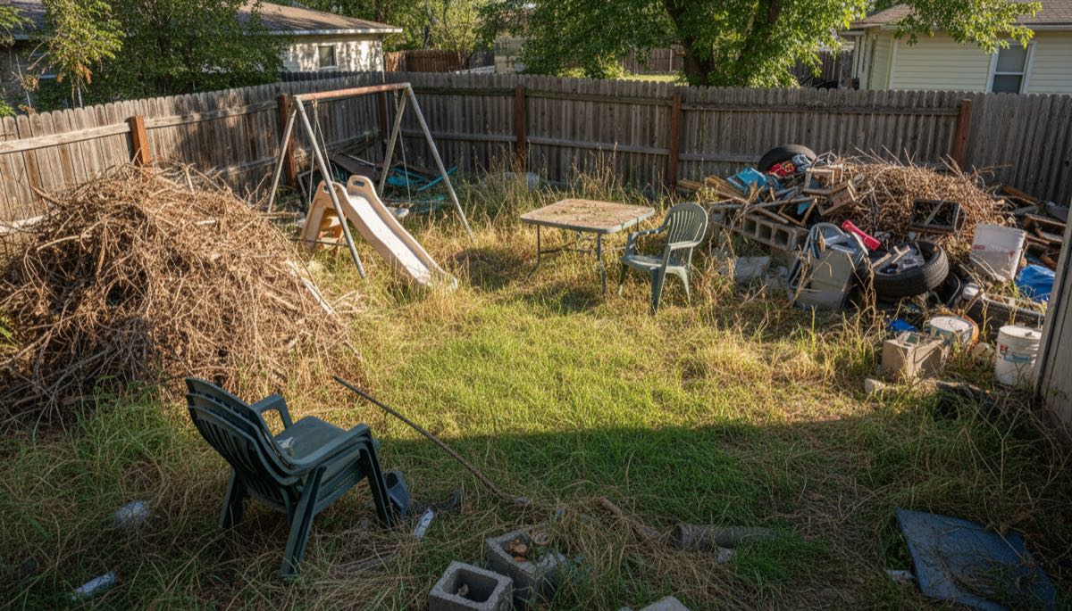 Clean backyard